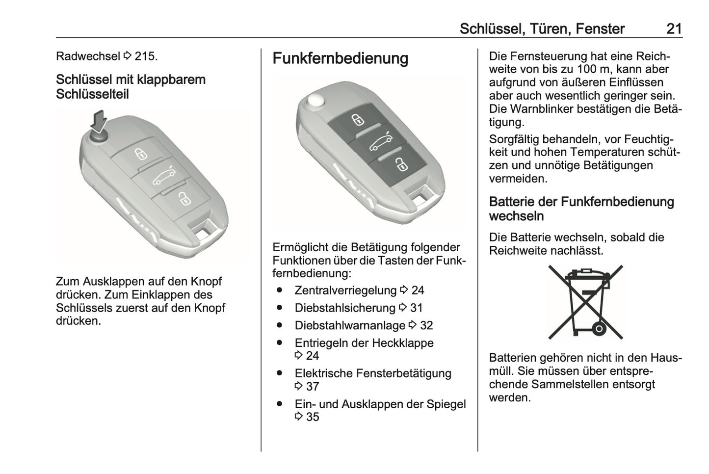 2019-2020 Opel Crossland X Owner's Manual | German