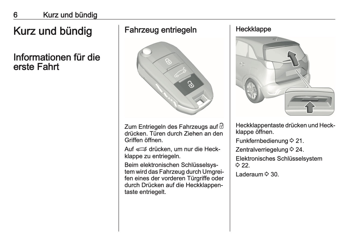 2019-2020 Opel Crossland X Owner's Manual | German