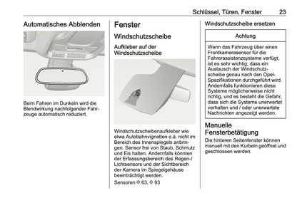 2023-2024 Opel Crossland Owner's Manual | German