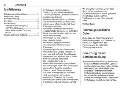 2025 Opel Frontera Owner's Manual | German