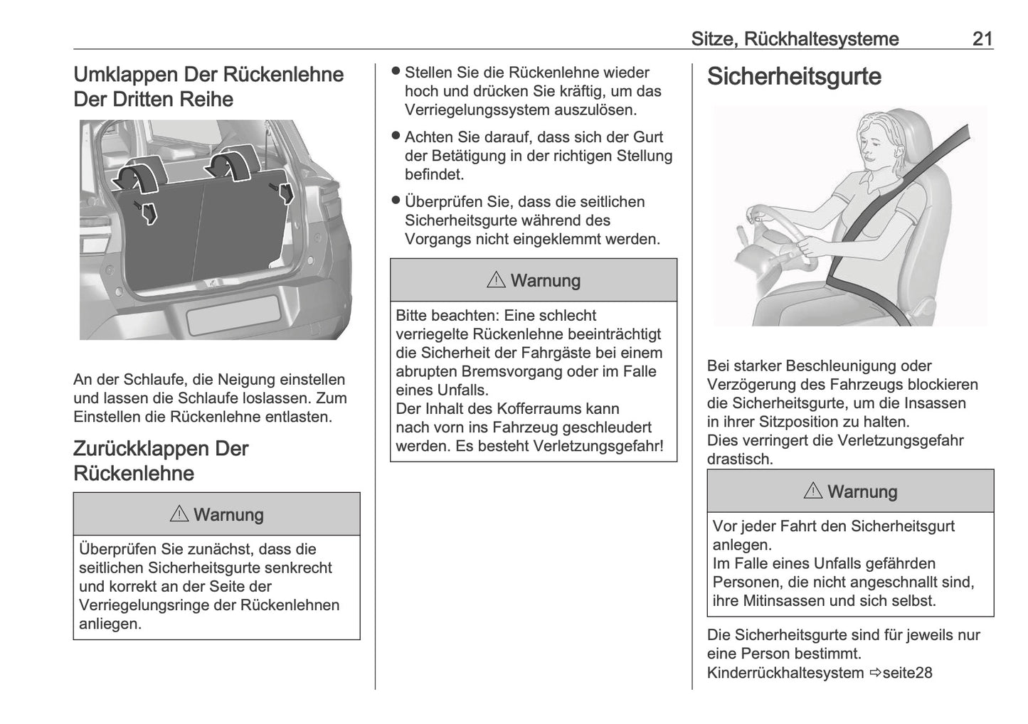 2025 Opel Frontera Owner's Manual | German