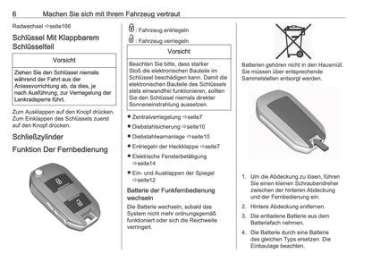 2025 Opel Frontera Owner's Manual | German
