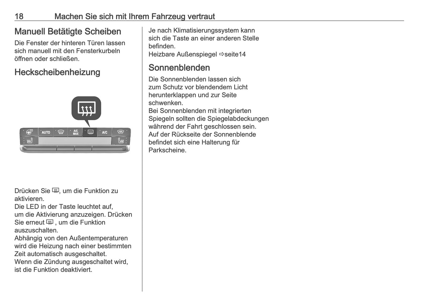 2025-2026 Opel Frontera Bedienungsanleitung | Deutsch
