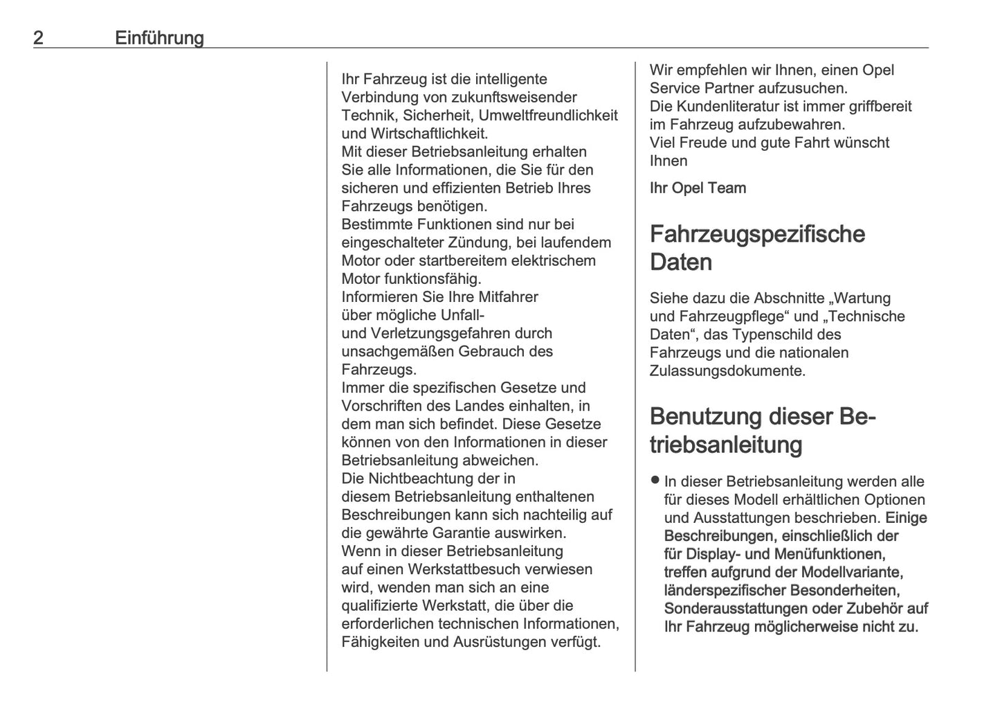 2025-2026 Opel Frontera Bedienungsanleitung | Deutsch