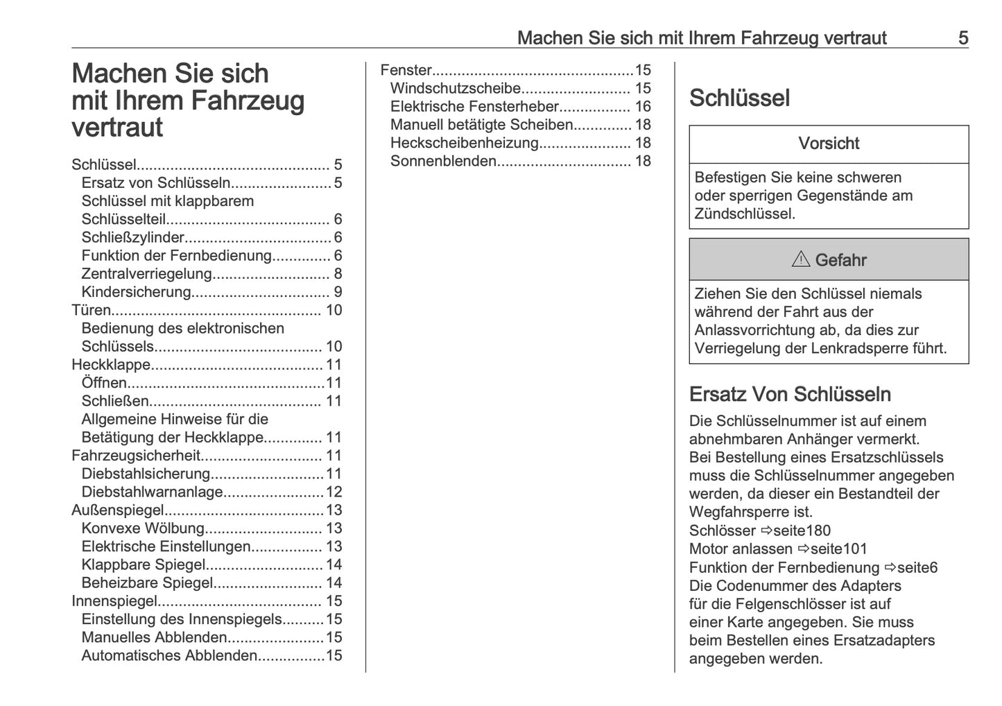2025-2026 Opel Frontera Bedienungsanleitung | Deutsch
