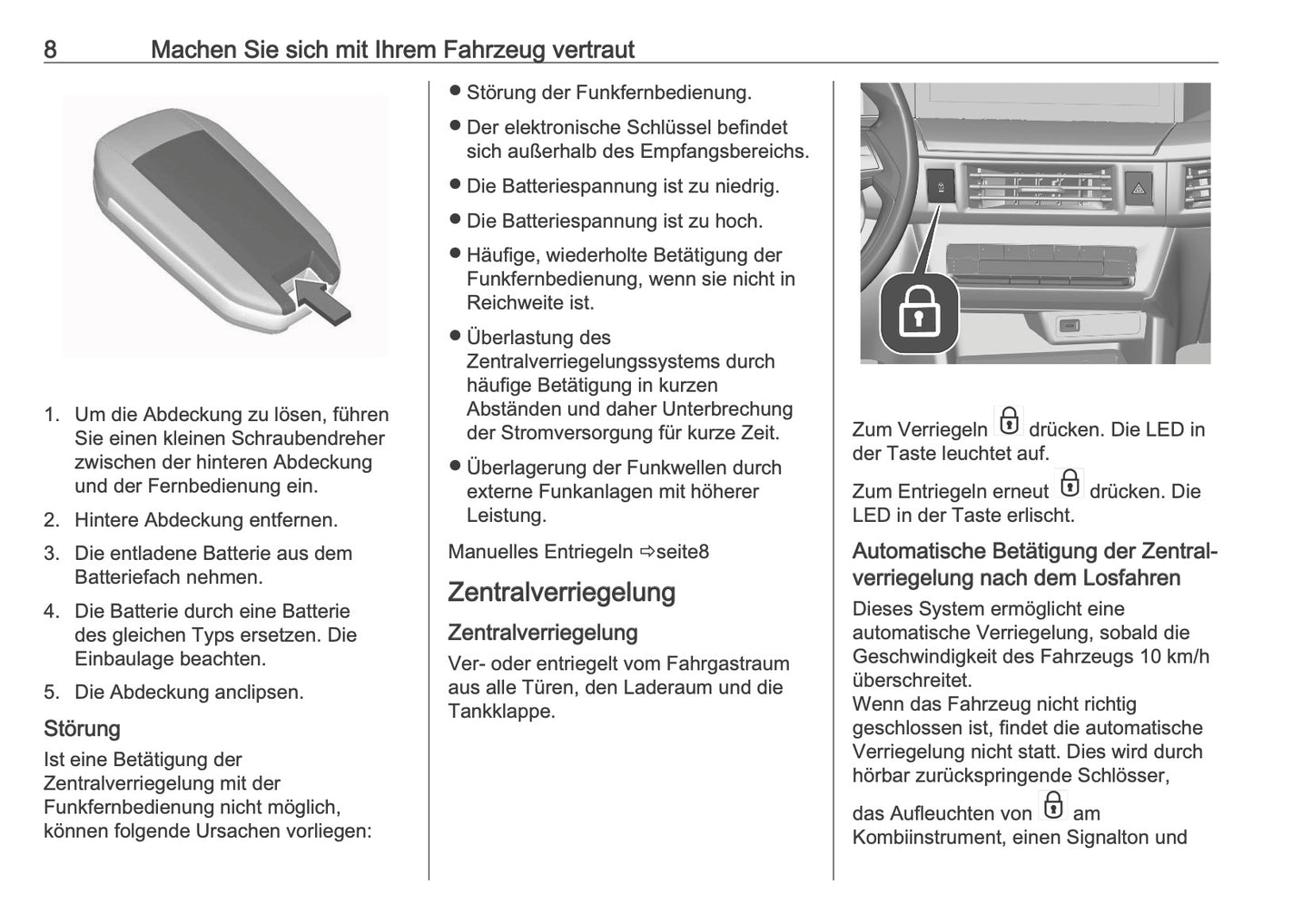 2025-2026 Opel Frontera Bedienungsanleitung | Deutsch