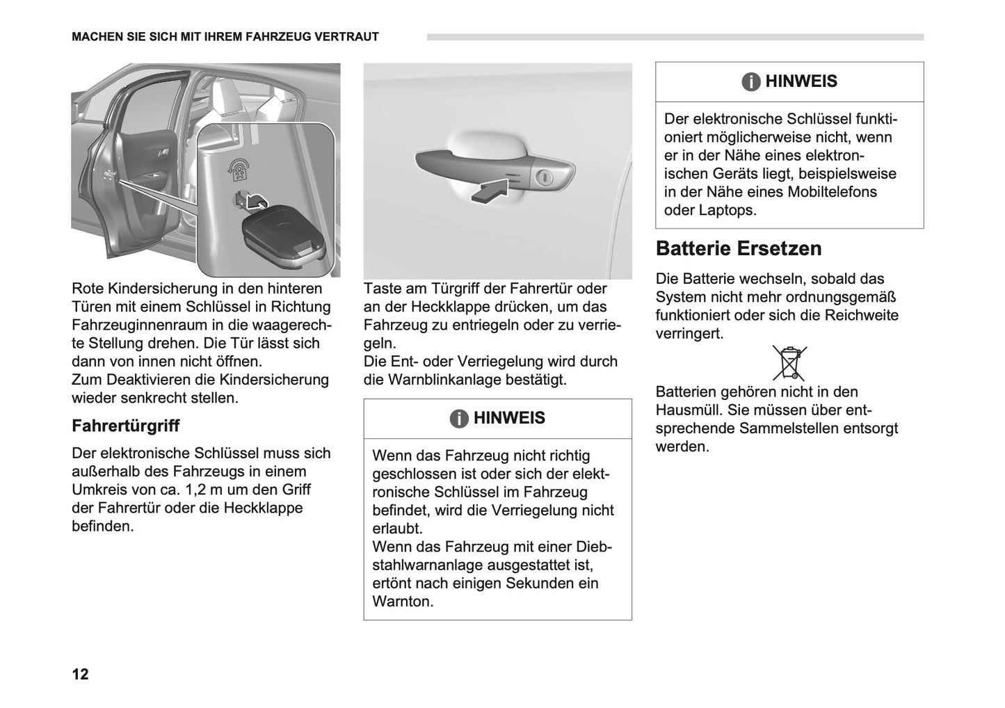 2026 Opel Frontera Owner's Manual | German