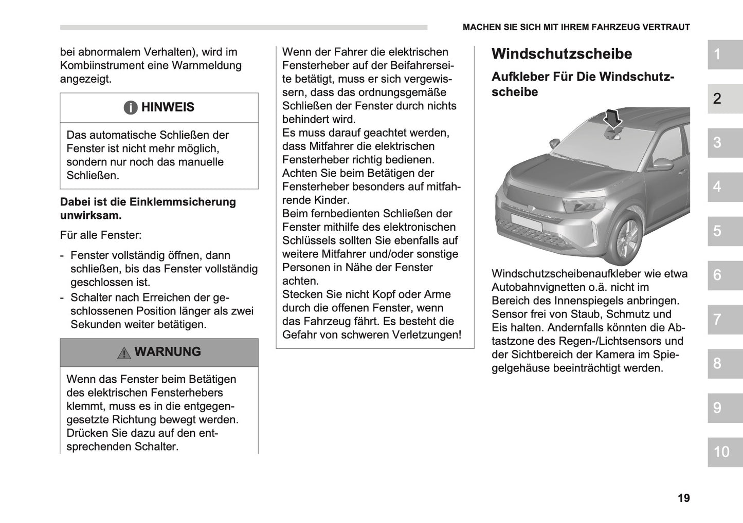2026 Opel Frontera Owner's Manual | German