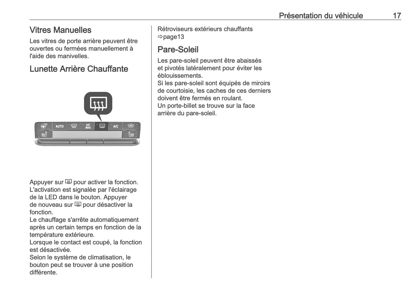2025-2026 Opel Frontera Owner's Manual | French