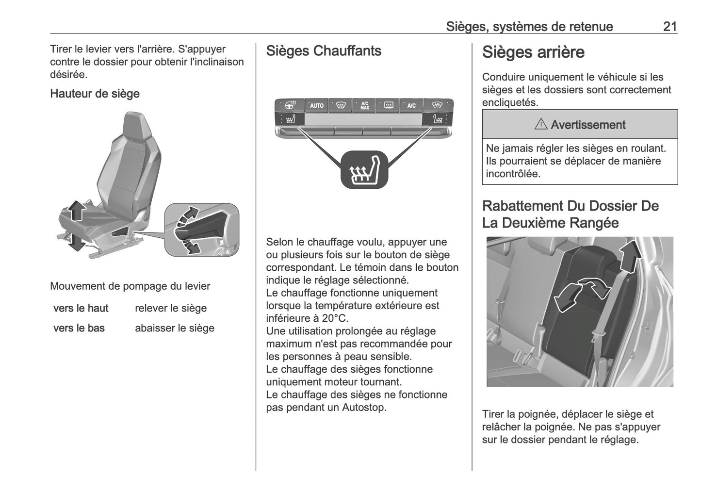 2025-2026 Opel Frontera Owner's Manual | French