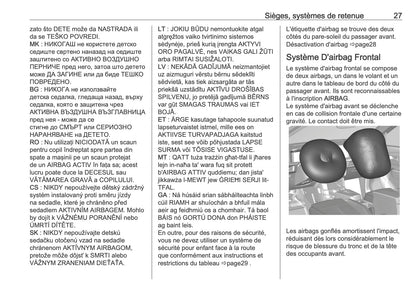 2025-2026 Opel Frontera Owner's Manual | French