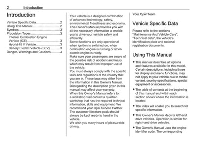 2025 Opel Frontera Owner's Manual | English