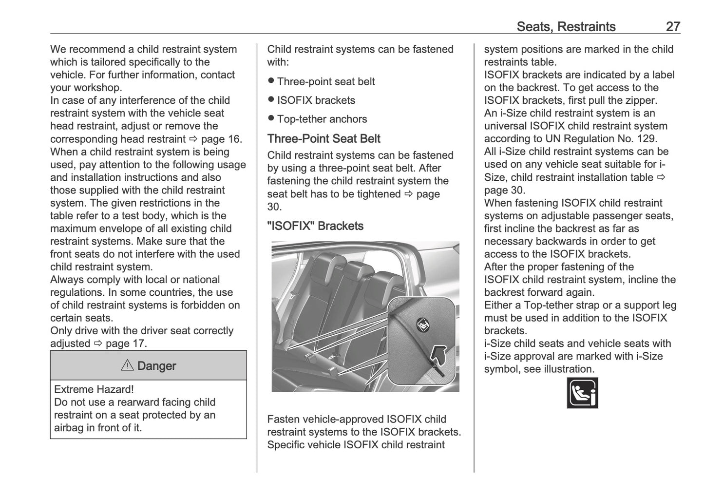 2025 Opel Frontera Owner's Manual | English