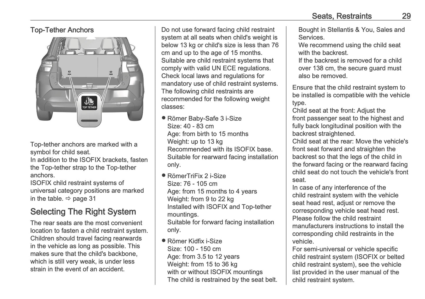 2025-2026 Opel Frontera Owner's Manual | English