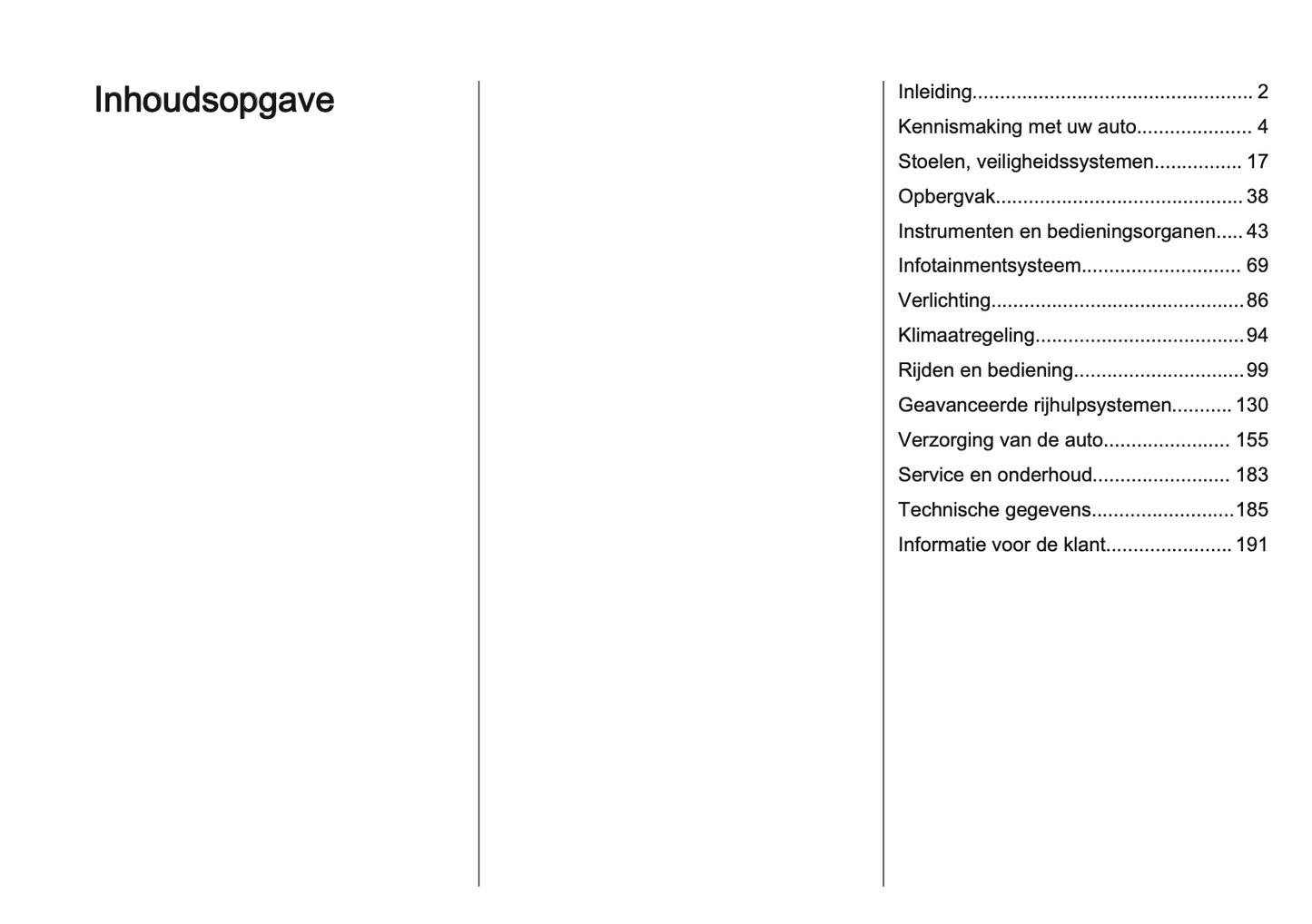 2024-2025 Opel Frontera Gebruikershandleiding | Nederlands