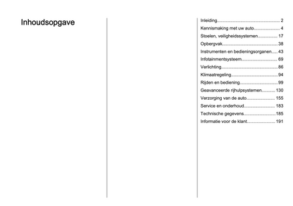 2024-2025 Opel Frontera Gebruikershandleiding | Nederlands