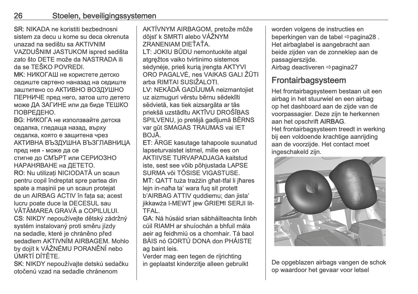 2025 Opel Frontera Gebruikershandleiding | Nederlands