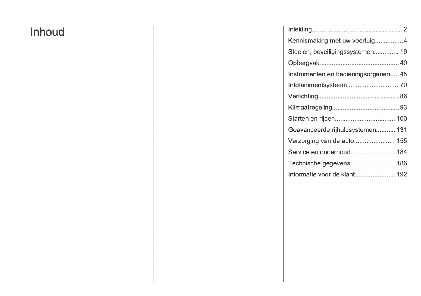 2025-2026 Opel Frontera Gebruikershandleiding | Nederlands