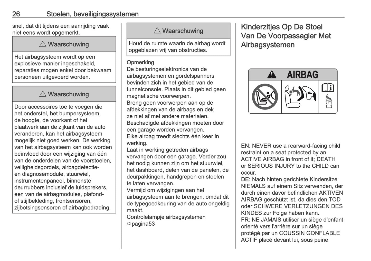 2025-2026 Opel Frontera Gebruikershandleiding | Nederlands