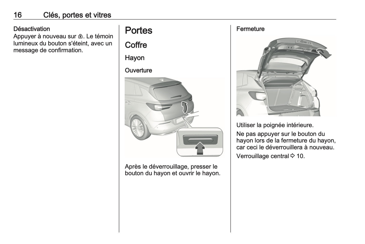 2023 Opel Grandland Manuel du propriétaire | Français