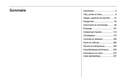 2023-2024 Opel Grandland Owner's Manual | French