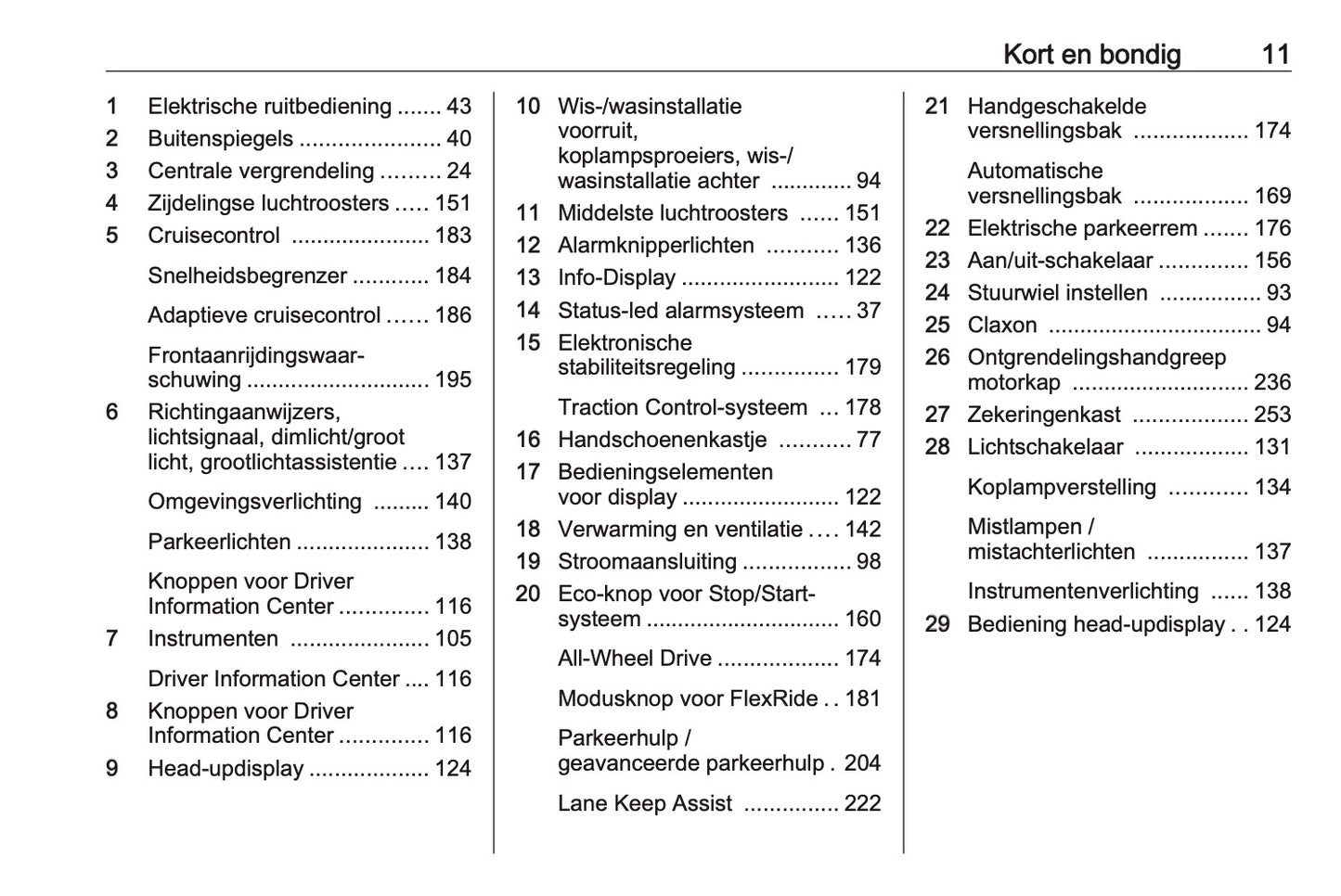 2021 Opel Insignia Gebruikershandleiding | Nederlands