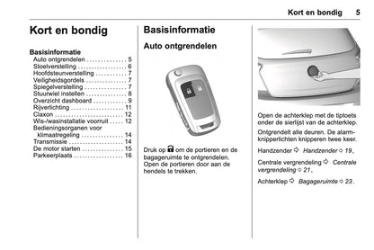 2016 Opel Karl Gebruikershandleiding | Nederlands
