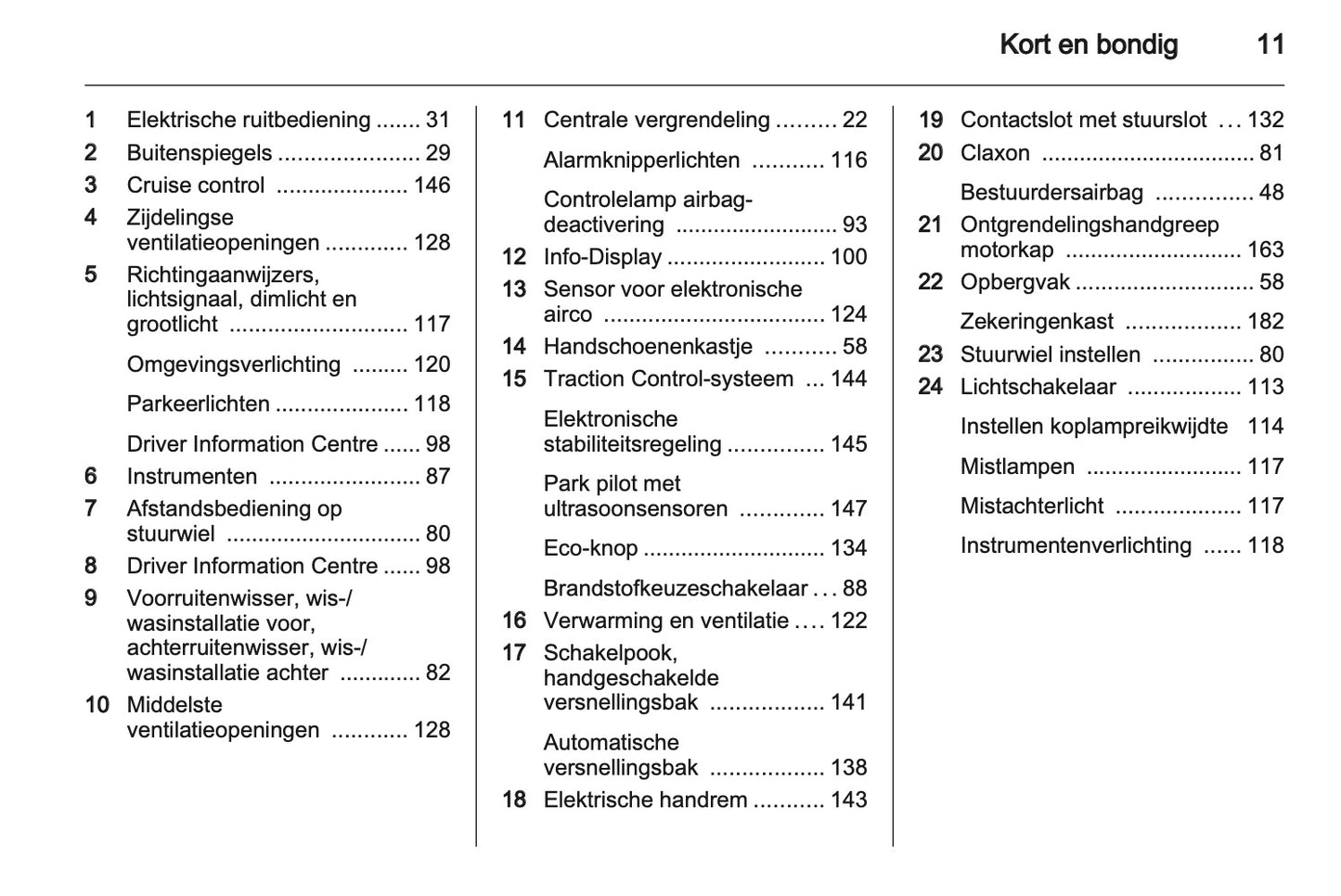 2012 Opel Meriva Owner's Manual | Dutch