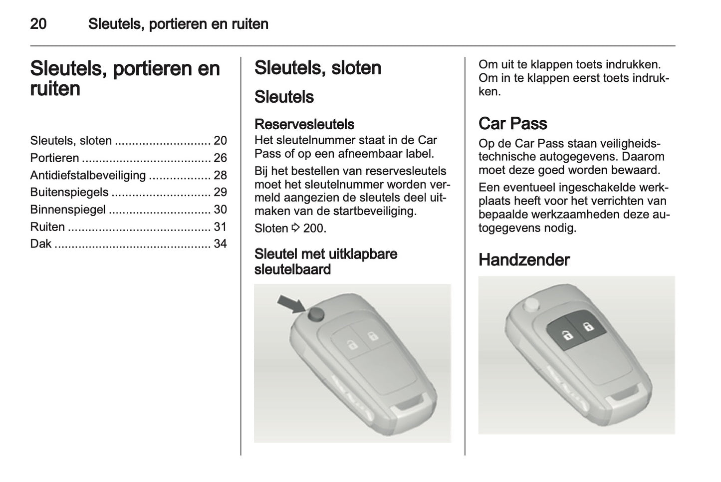 2012 Opel Meriva Owner's Manual | Dutch