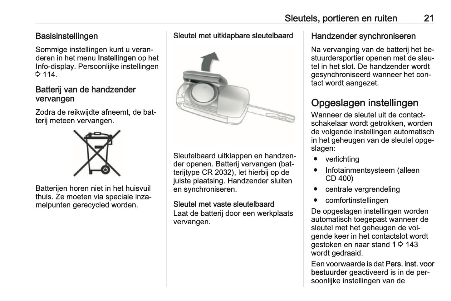 2016-2017 Opel Meriva Gebruikershandleiding | Nederlands