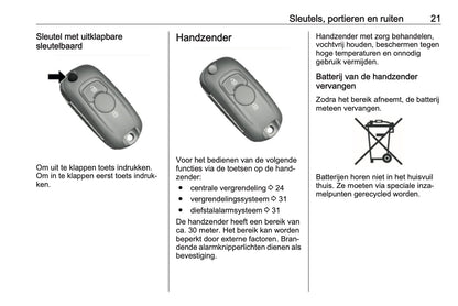 2019-2020 Opel Mokka X Owner's Manual | Dutch
