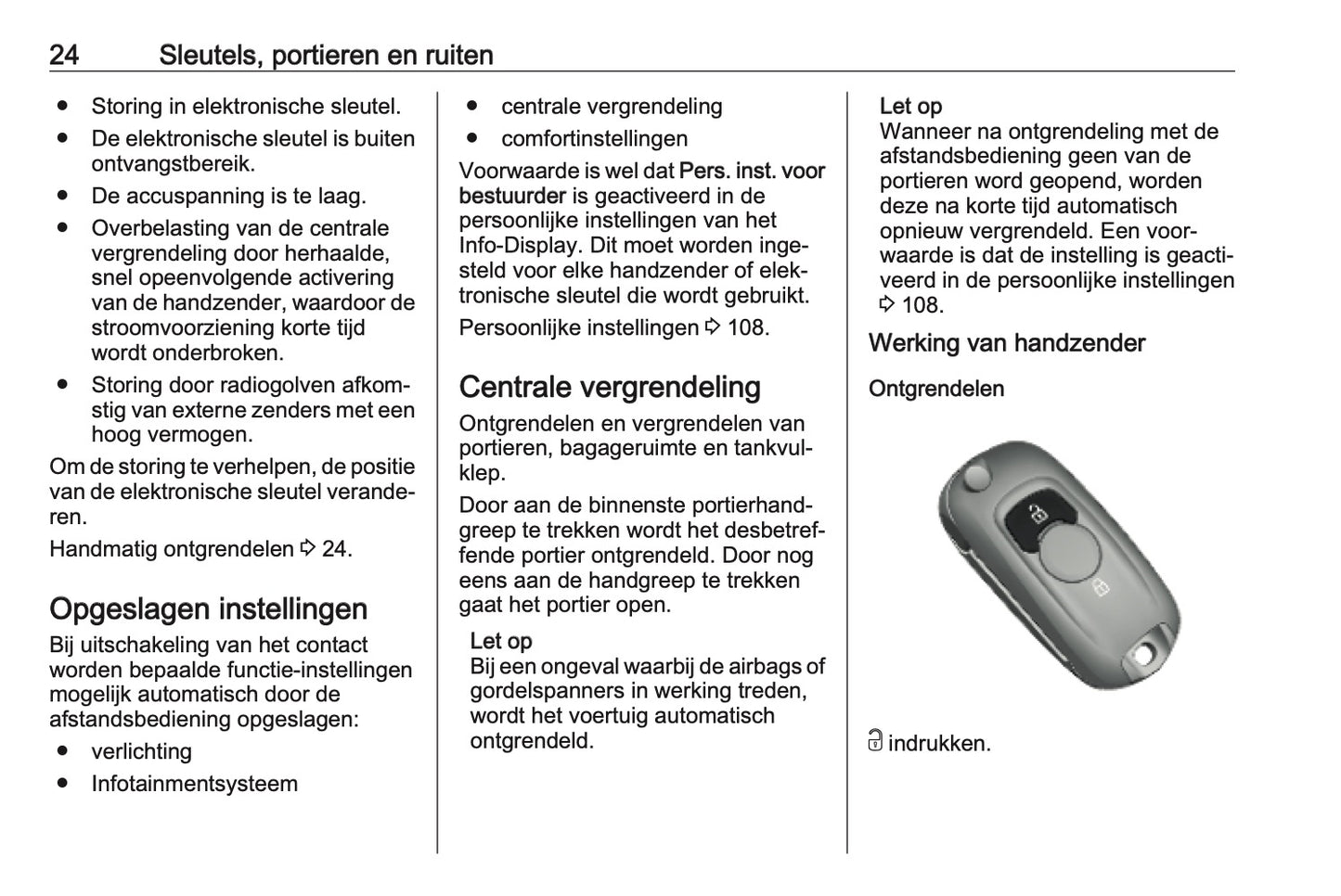 2019-2020 Opel Mokka X Owner's Manual | Dutch