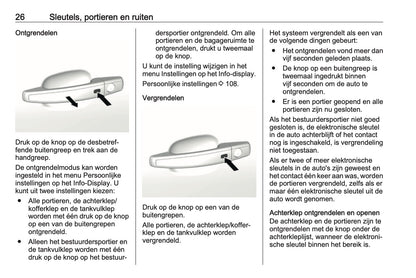 2019-2020 Opel Mokka X Owner's Manual | Dutch