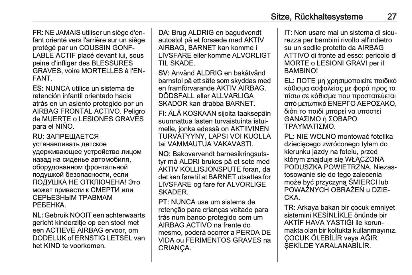 2023-2024 Opel Movano Bedienungsanleitung | Deutsch