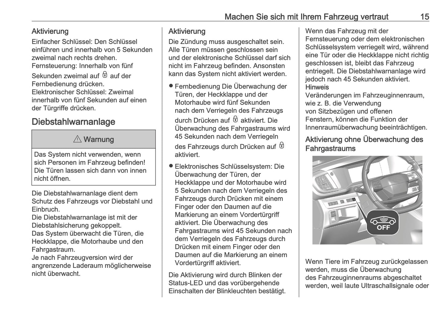2025-2026 Opel Vivaro Owner's Manual | German