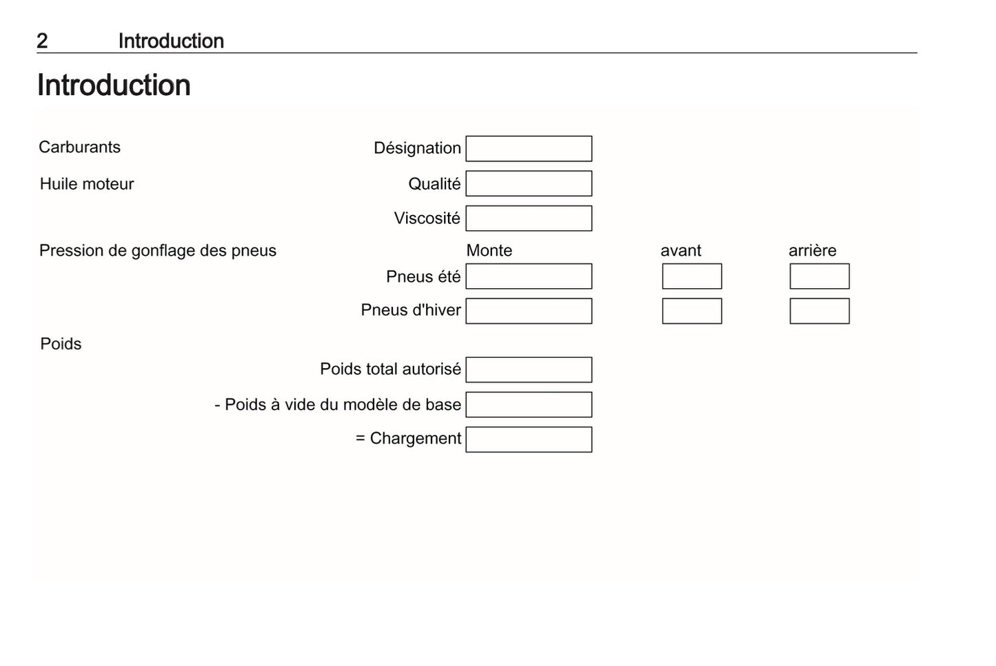 2023-2024 Opel Vivaro Owner's Manual | French
