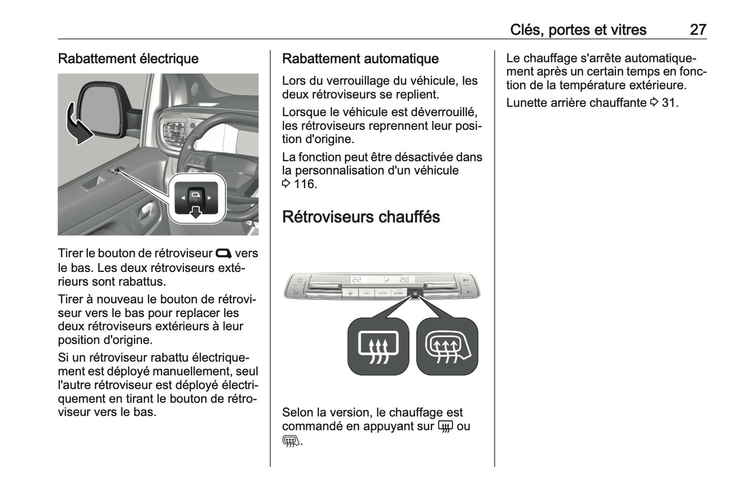 2023-2024 Opel Vivaro Owner's Manual | French