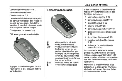 2023-2024 Opel Vivaro Owner's Manual | French