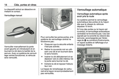 2024-2025 Opel Vivaro Owner's Manual | French