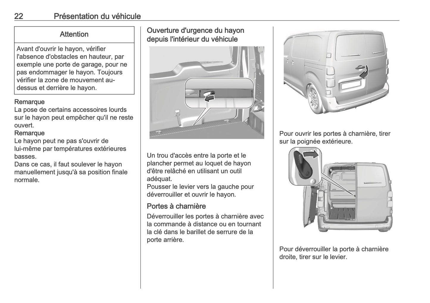 2025-2026 Opel Vivaro Owner's Manual | French