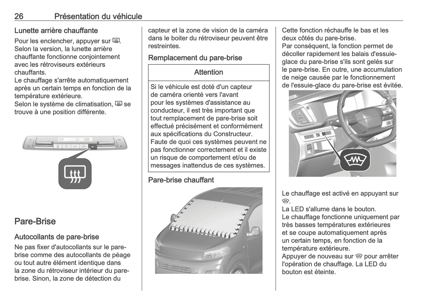 2025-2026 Opel Vivaro Owner's Manual | French
