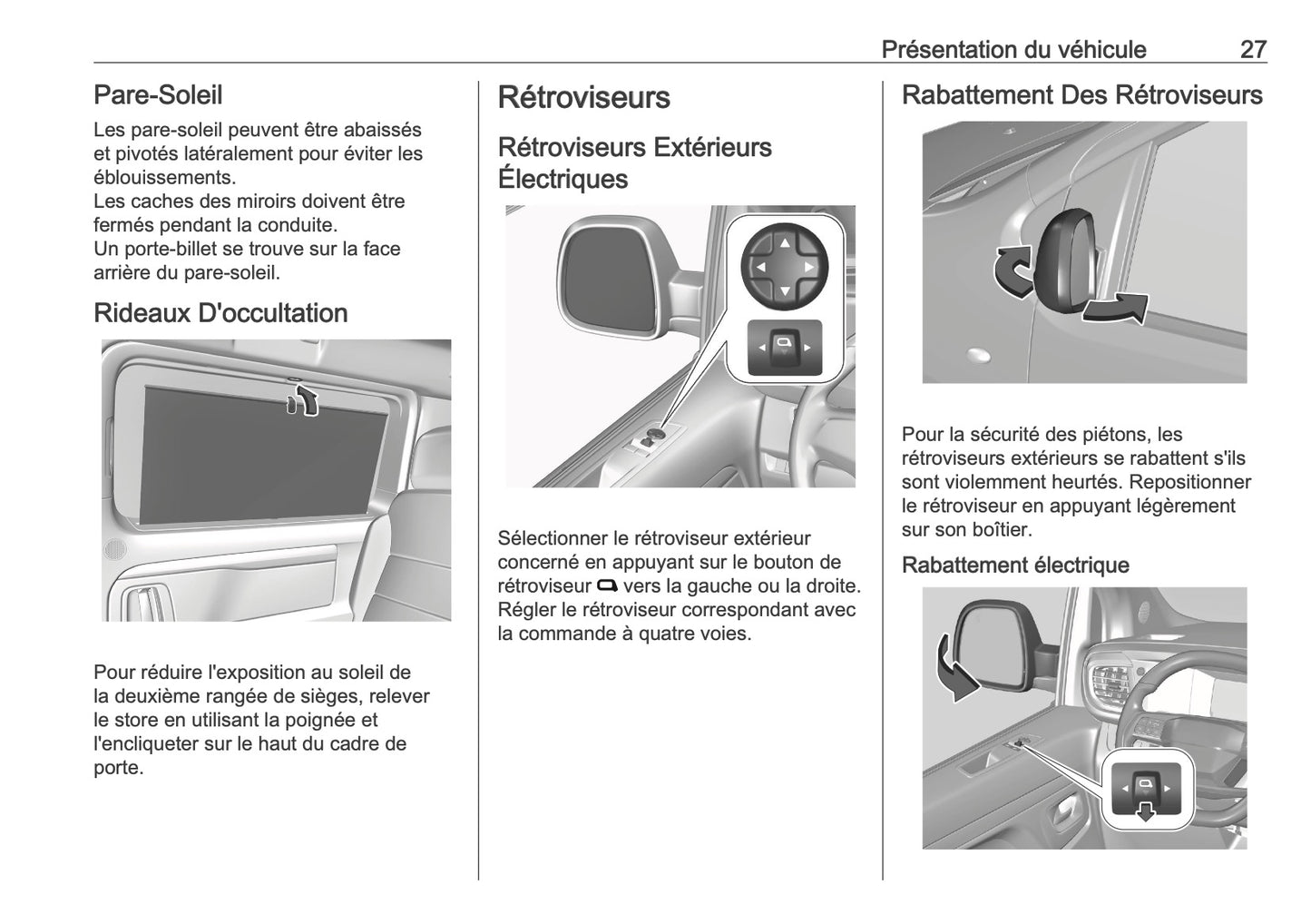 2025-2026 Opel Vivaro Owner's Manual | French