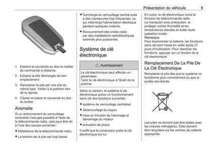2025-2026 Opel Vivaro Owner's Manual | French