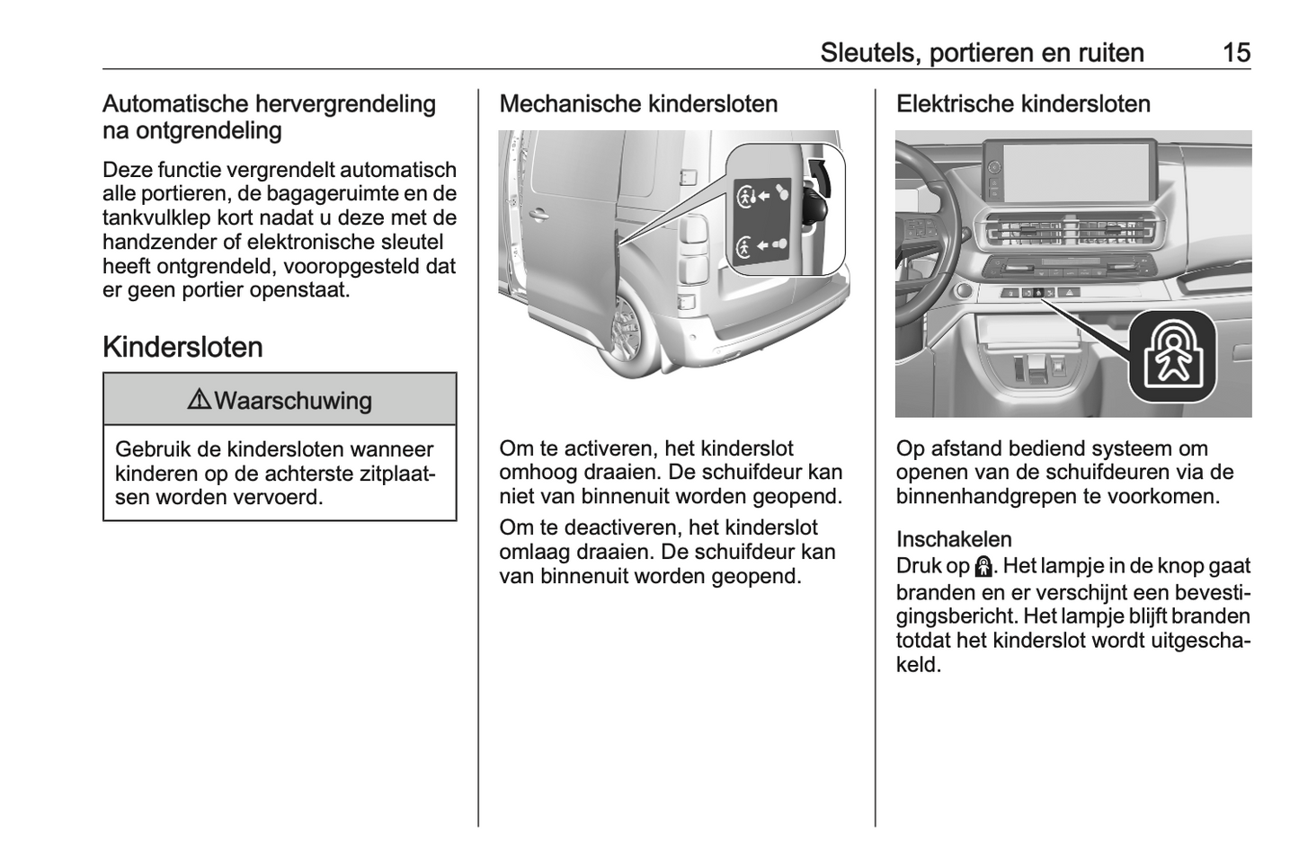 2024 Opel Vivaro Owner's Manual | Dutch