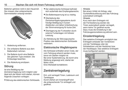 2025-2026 Opel Zafira Life Bedienungsanleitung | Deutsch