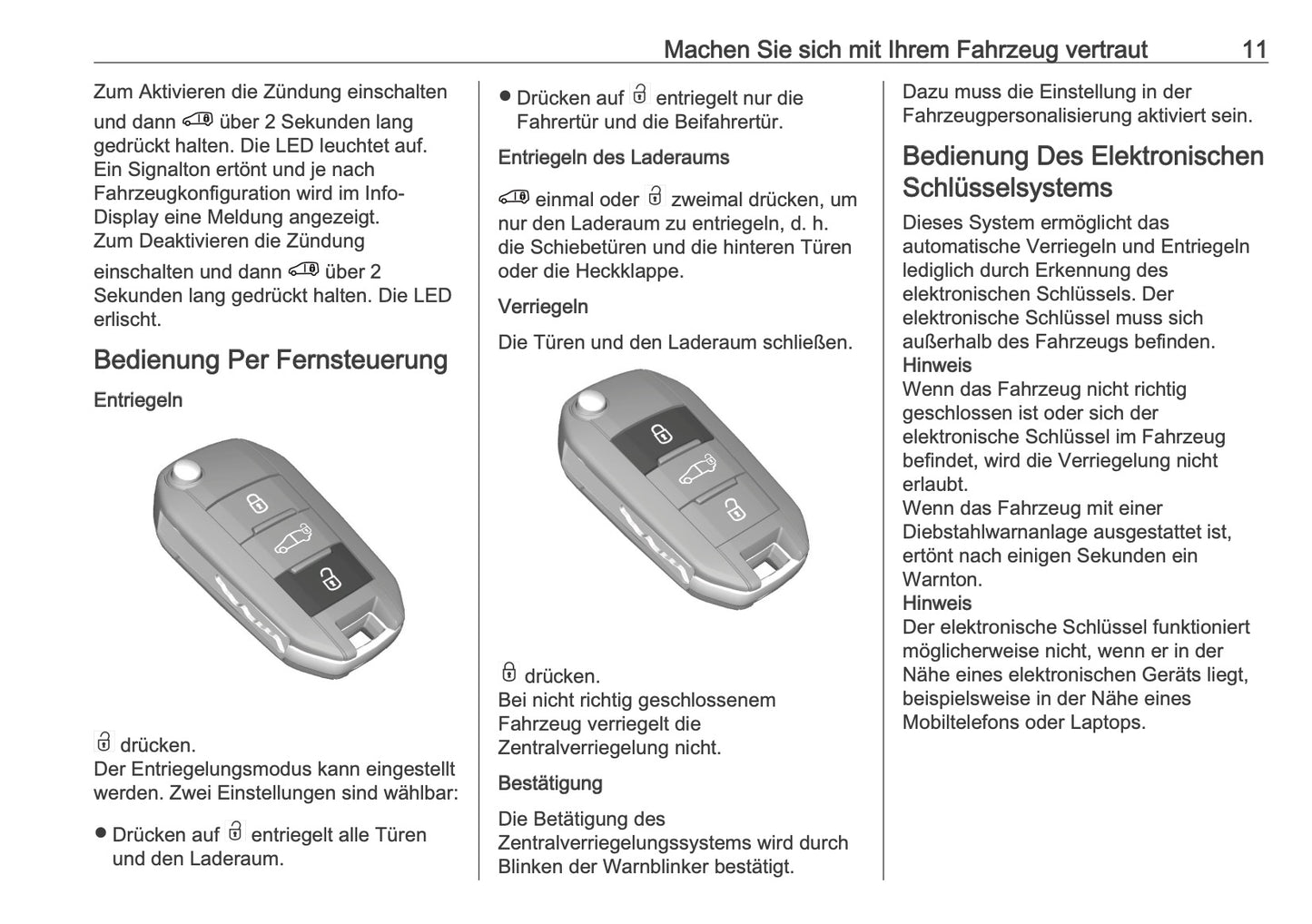2025-2026 Opel Zafira Life Bedienungsanleitung | Deutsch