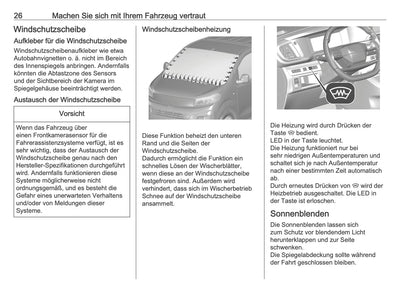 2025-2026 Opel Zafira Life Bedienungsanleitung | Deutsch