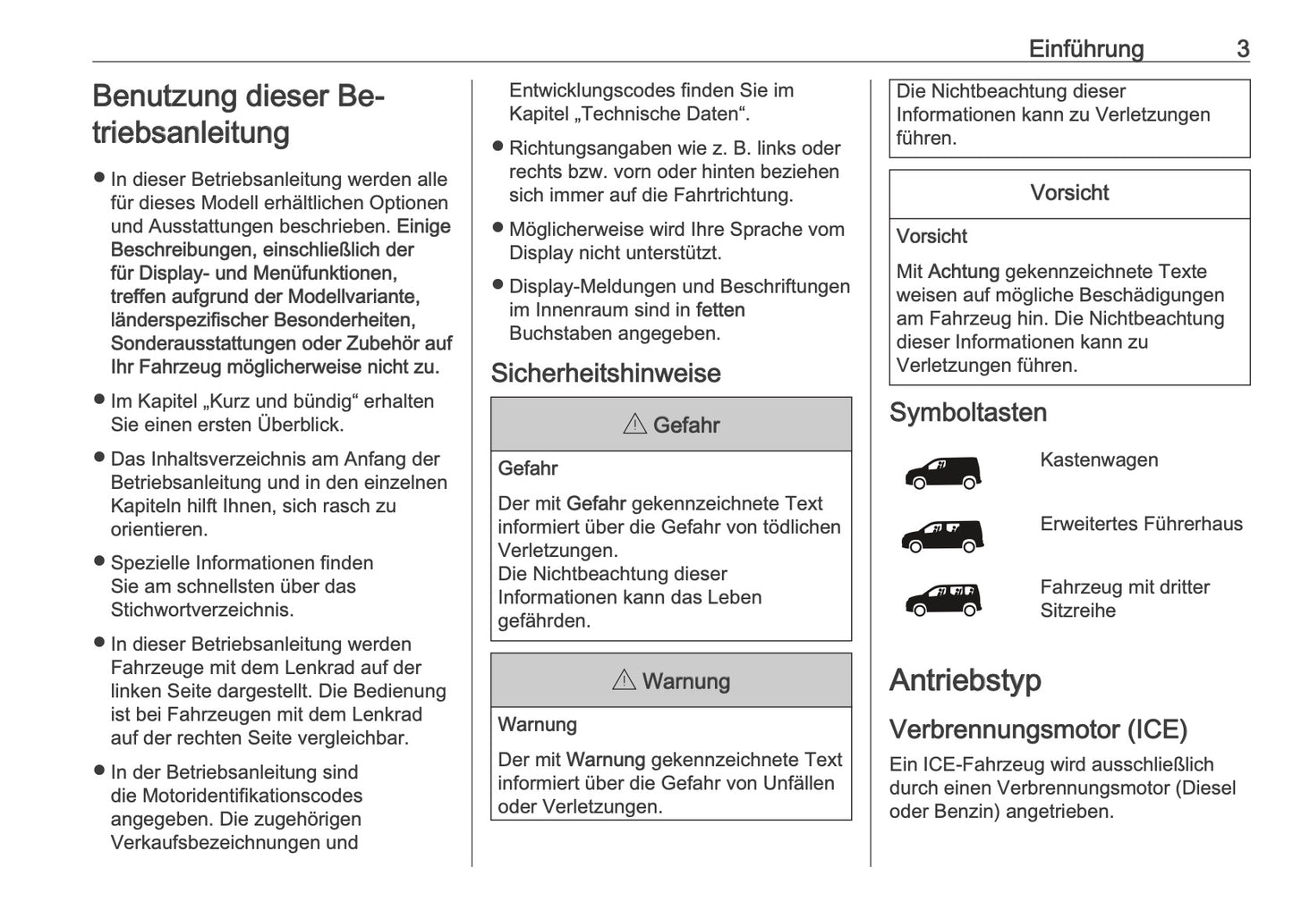 2025-2026 Opel Zafira Life Bedienungsanleitung | Deutsch