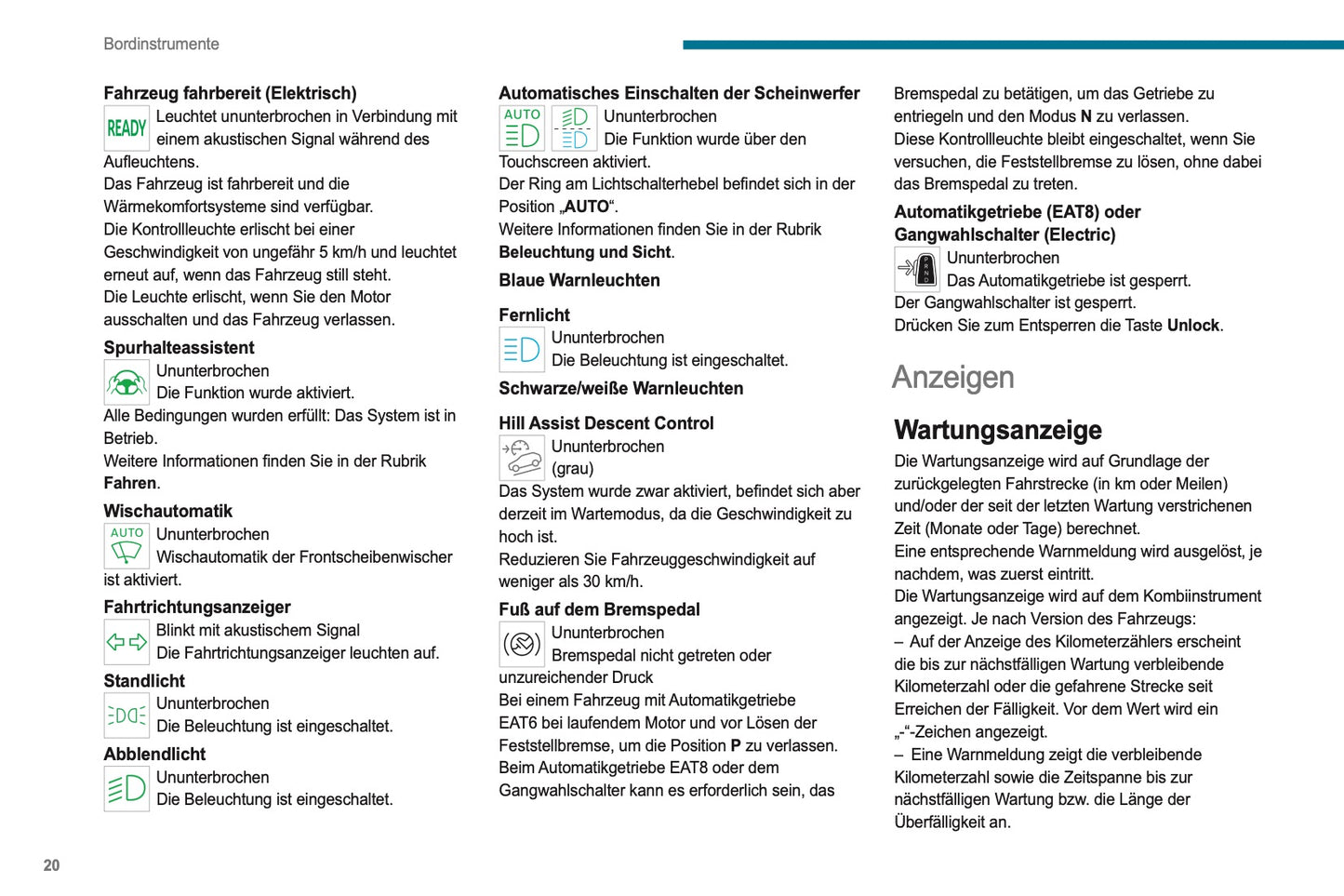 2023-2025 Peugeot 2008/e-2008 Owner's Manual | German