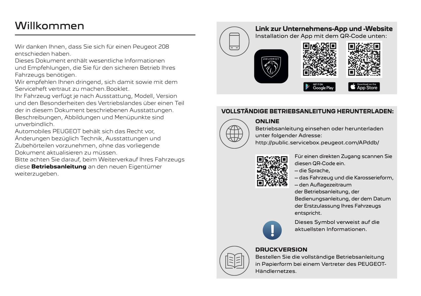 2025 Peugeot 2008 Owner's Manual | German